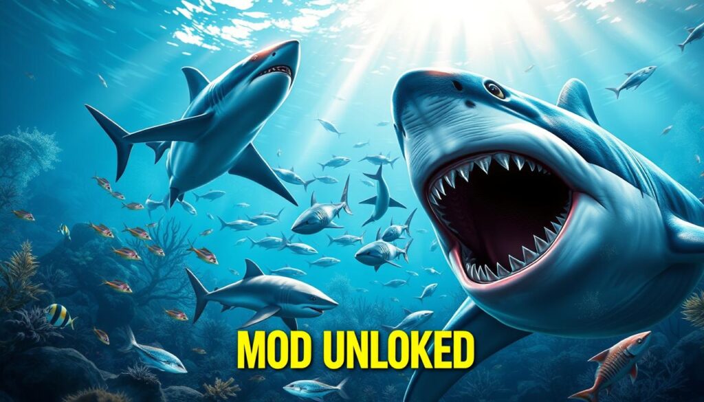 Hungry Shark MOD APK features